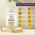 Our Daily Vites Vitamin D3 25,000 IU + K2 High Potency D3 with