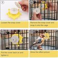 thumbnail image 3 of shiyou-2 Pack Natural Wood Parrot Toys with Spinner Wheels - Interactive Bird Cage Accessories for Chewing, Exercise & Foraging, Colorful Spinning Rattles for Conures, Cockatiels, Parakeets, 3 of 4