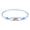 blue, variant on Tricolor Trinity Stainless Steel Bracelet for Women | Circle Accent with Colored Rope | Elegant Classic Everyday Jewelry