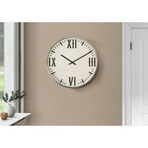 Clocks, 20" Round, Wall Clock, Black, White, Modern