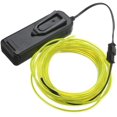 thumbnail image 2 of ABALDI 3M EL Wire Neon Light Battery Powered Flexible Rope Lights for Indoor Outdoor Decoration Xmas Party Pub DIY(Fluorescent green, 9ft/3m), 2 of 9