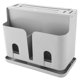 thumbnail image 1 of Soporte multiusos para cuchillos de cocina y solución de almacenamiento Práctico organizador de cuchillos de plástico gris, 1 of 8