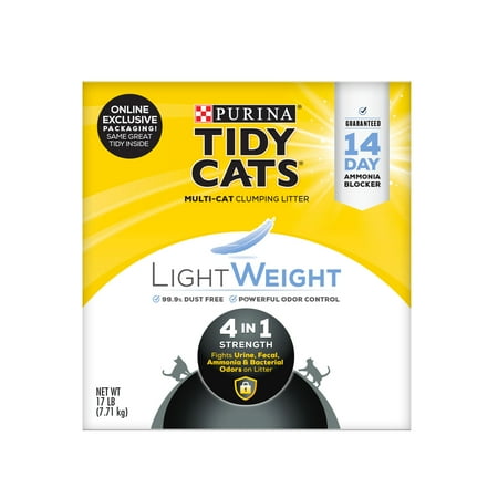 UPC: 0070230168931 | Purina Tidy Cats Multi Cat Low Dust Clumping Cat Litter LightWeight 4-in-1 Strength 17 lb. Box