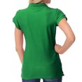 thumbnail image 3 of Basico Women Junior's Short Sleeve Slim Fit  Polo Shirt  100% Cotton, 3 of 4
