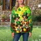 thumbnail image 4 of Xuyuer St. Patrick's Day Fashion Women's Casual Long Sleeve Printing Round Neck Loose Blouse Hoodless Sweatshirt, Trendy Comfort Top for Daily Streetwear, Spring Summer Layering and Relaxed Weekends, 4 of 5