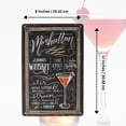 thumbnail image 5 of 8x12 Classic Manhattan Liquor Cocktail Recipe Retro Tin Sign Home Bar Menu Wall Decor Pub Alcohol Art, 5 of 7
