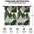 thumbnail image 2 of Blackout Kids Curtains,Green and Beige Modern Art Geometric Childrens Insulated Curtains Set Of 2,Bedroom Essentials,Toddler Room Decor 42x63in(106x160cm), 2 of 4