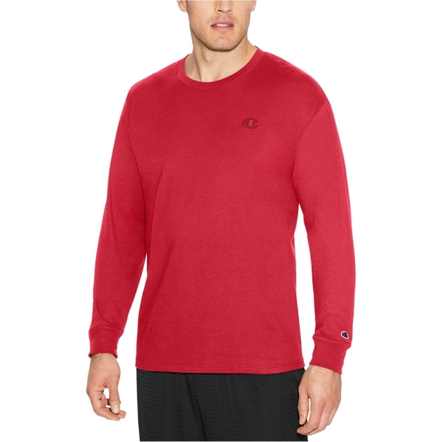 Camiseta básica de Manga larga Champion roja grande