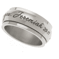 thumbnail image 5 of 8mm Women's Spinner Ring - I Know The Plans I Have For You Jeremiah 29:11 Christian Religious Ring Anxiety & Stress Relief Gift for Women or Men!, 5 of 5