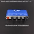 thumbnail image 3 of 2X DC5V-12V AU-401 Stereo Audio Mixer 4 Input 1 Output Individually Controls Board Sound Mixing DIY Headphones Amplifier, 3 of 4