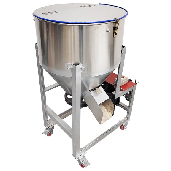110V Stainless Steel Vertical Feed Mixing Machine for Dry Grain Granule Mixing Capacity 110Lbs