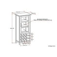 thumbnail image 4 of Atlin Designs Wine Rack Cabinet in Tobacco Brown, 4 of 4