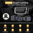 thumbnail image 4 of 3-Channel Dash Cam Front Rear and Inside, 4-in-1 Car Camera with Built-in WiFi, Vision, Loop Night FHD, 1080P WDR G, 4 of 6
