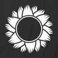 thumbnail image 2 of Sunflower T-Shirt | Pretty Flower Black Tee Gift, 2 of 5