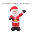 thumbnail image 2 of Christmas Inflatable Santa Claus Waterproof Ripstop Inflatable Santa Claus Decoration with LED Lights Welcome Inflatable Christmas Ornament[US regulations 110-240V], 2 of 9