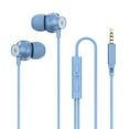 thumbnail image 2 of YiBai Sports Earphones, In Ear, Subwoofer, Wired Headphone with Microphone for Both Men and Women, Blue, 2 of 8