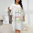 thumbnail image 2 of A Beautiful Queen in Her Pink And Green Sleepshirts For Sleeping Travels Loose Sleepdress Pajama Dress Soft Nightdress Sleepwear, 2 of 7