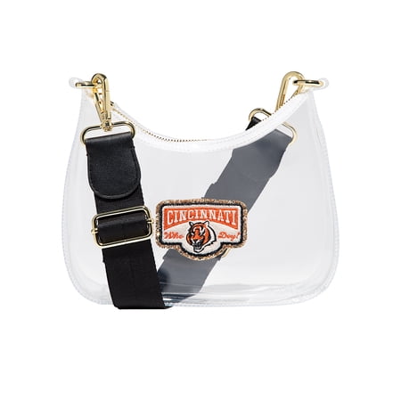 Stoney Clover Lane Cincinnati Bengals Clear Curved Crossbody Stoney Clover Lane Cincinnati Bengals Clear Curved Crossbody
