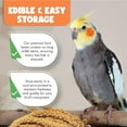 thumbnail image 4 of Vivlly 5LBS GMO-Free Sun Dried Spray Millet - Original Bird Treat Millet for Parakeets, Cockatiels, Finches & More - Non-GMO, High in Amino Acids, Easy Storage, Tasty & Healthy Bird Snacks (5 lbs), 4 of 8