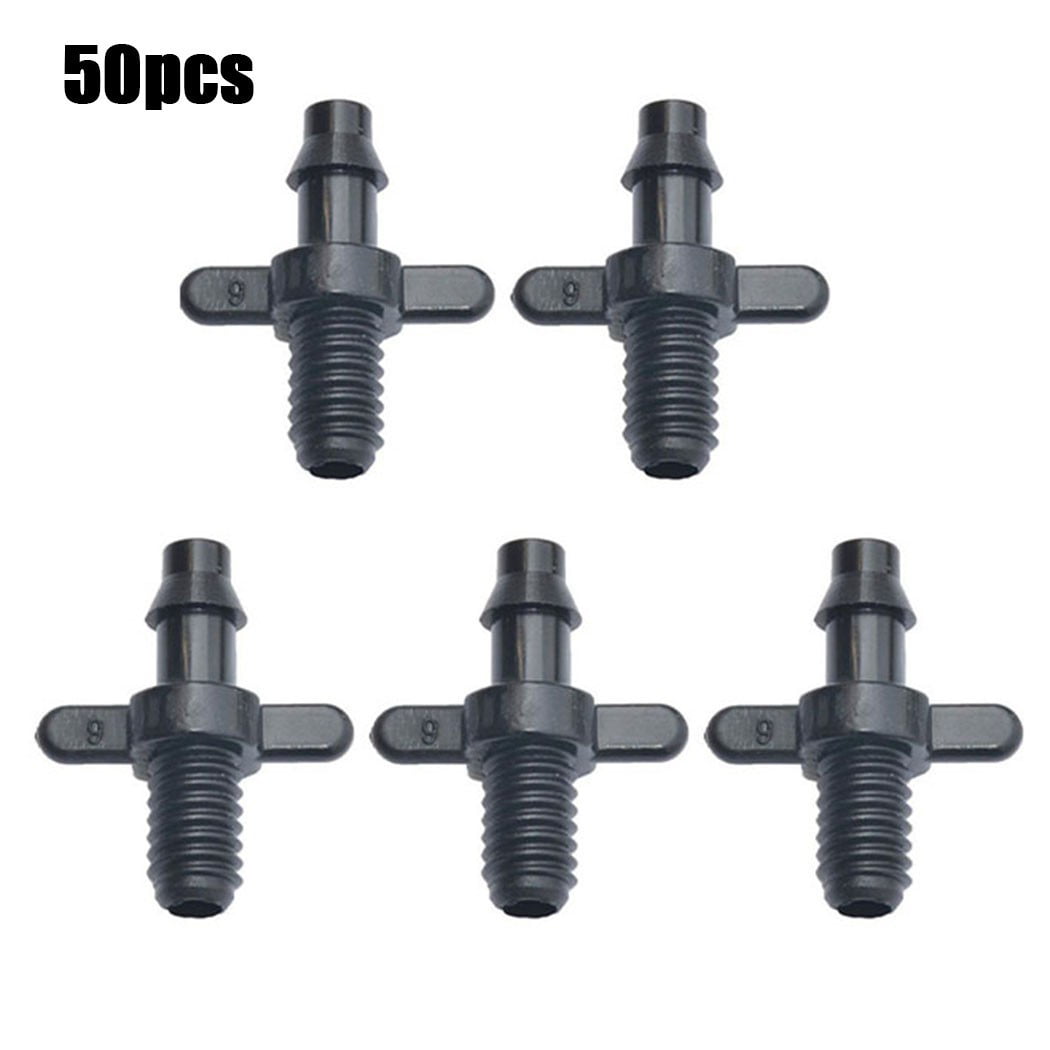 10-50x Plastic T-joint Hoses Coupling Connector Irrigation Drip System 4mm/7mm 
