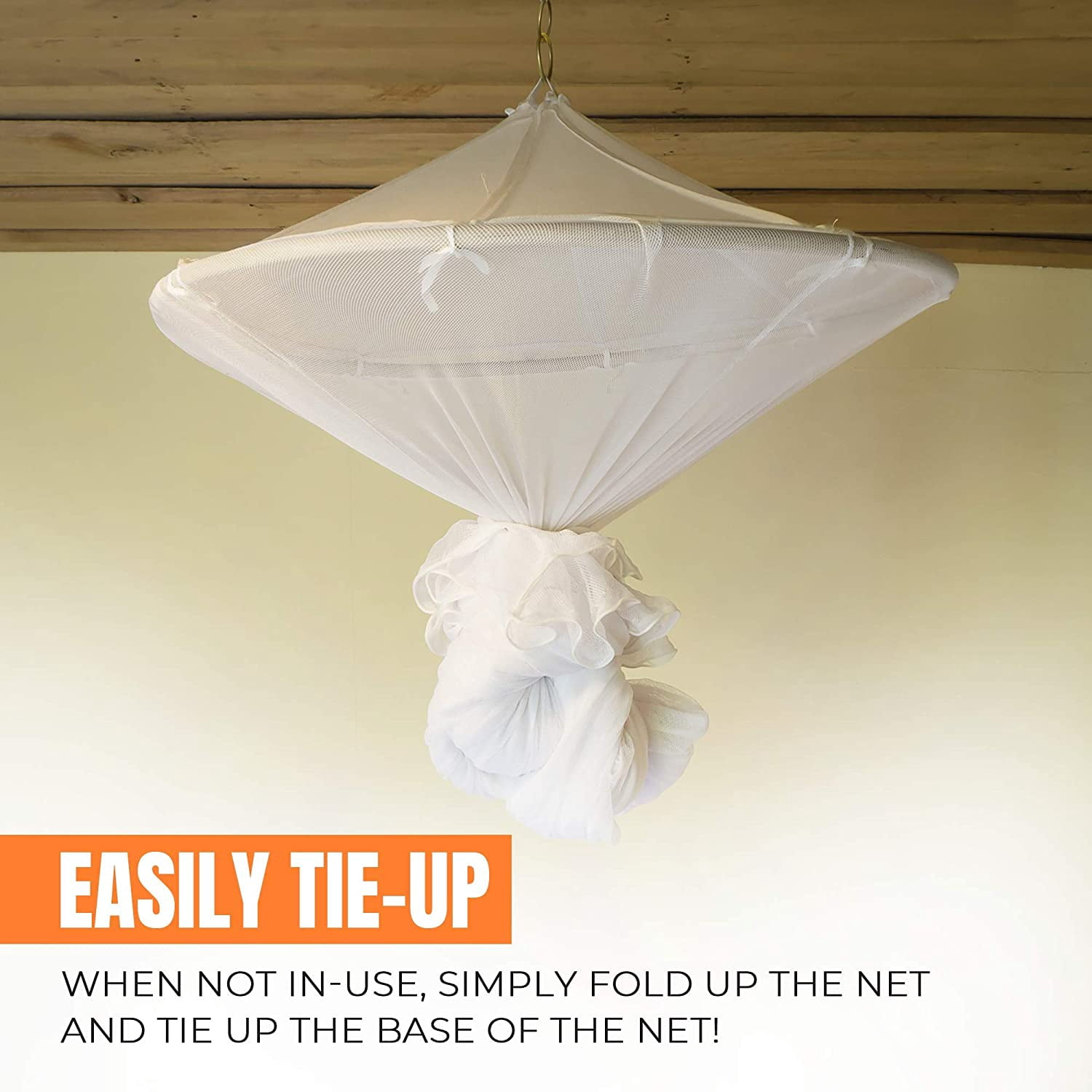 MEKKAPRO Extra-Large King Mosquito Bed Net, Made for King Queen and Twin, Two Openings Netting White
