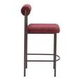thumbnail image 3 of Livorno Tabouret de Comptoir (Ensemble de 2) Rouge & Bronze, 3 of 7