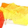 thumbnail image 4 of Seda de Colores Gradiente Llama Danza Del Ventilador Plegable Bambú la DecoracióN para Damas Mujeres ArtesaníAs Caseras, 4 of 5