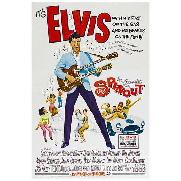 Spinout - Elvis Presley - 1966 - Movie Poster - US Version (8x12Inches(US/CANOnly))