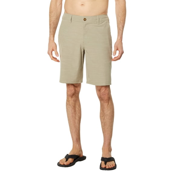 O'Neill Men's Reserve Slub 20" Hybrid Shorts, Khaki