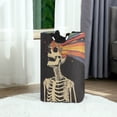 thumbnail image 6 of Yayeee Freestanding Laundry Hamper with Handle Collapsible Large Storage Basket for Clothes, Black Skeleton, 6 of 7