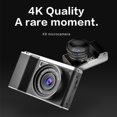 thumbnail image 4 of Cámara digital X9 con pantalla táctil IPS de 4 pulgadas, resolución 4K y 24 megapíxeles, zoom digital 8X, lente gran angular y macro, ideal para capturar momentos especiales., 4 of 6
