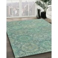 thumbnail image 2 of Ahgly Company Indoor Square Abstract Green Abstract Area Rugs, 3' Square, 2 of 6
