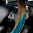 thumbnail image 5 of Sea Lion Steering Wheel Cover for Car, 14.5 Inch PVC Leather Auto Accessories with Printing, 5 of 6