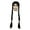 A, variant on SUEE Girls Kids Wednesday Addams Wig Long Black Braided Wig Halloween Party