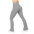thumbnail image 4 of BLVB Women's Casual Bootleg Yoga Pants with Pockets V Crossover High Waisted Flare Workout Pants Stretchy Leggings, 4 of 5
