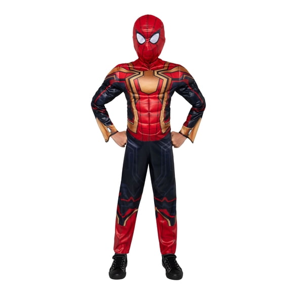Marvel's Spider-man Integrated Halloween Costume for Children, Boy's Size XS (4/5), by Jazwares