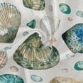 thumbnail image 2 of GZHJMY Outdoor Tablecloth with Zippered Umbrella Hole, Machine Washable, 60-Inch Round, for Indoor Outdoor Gatherings, Seashell Pattern, 2 of 7