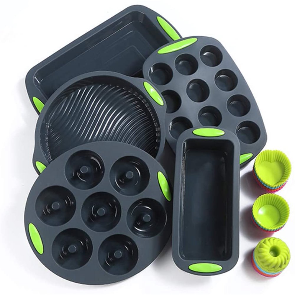 MANO 41pcs Silicone Bakeware Set Nonstick Silicone Round Baking Pans