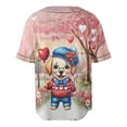 thumbnail image 2 of Happy Valentine’s Day Adorable Labrador Retriever Puppy Holding Heart Balloon All Over Print 3D Baseball Shirt Lab Dog Lover Gifts Softball Sport - 00030, 2 of 6