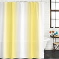 thumbnail image 3 of Lemon Yellow White Waterproof Fabric Shower Curtain,Gradient Vertical Stripes Geometric Waterproof Fabric Shower Curtain for Bathroom Curtains Bathtubs Shower Curtains with 12 Hooks Standard 72x72, 3 of 8