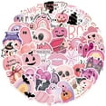 thumbnail image 5 of 50-Pack Pink Halloween Stickers - Waterproof DIY Decorations for Guitar, Notebook, and Luggage, 5 of 8