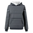 thumbnail image 7 of ShiShine Hoodie for Women Fashion Casual Round Neck Pleated Long Sleeve Tops Fall Sweaters, 7 of 7