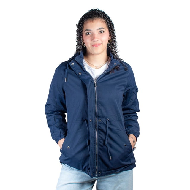 Chamarra para mujer de gabardina con forro cálido