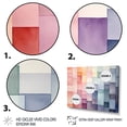 thumbnail image 3 of Designart "Mosaic of Floral Bohemian Blue and Orange Tiles I" Extra Large Geometric Wall Art - Bohemian Blue Boho Mosaic Bedroom Canvas Wall Art, 3 of 4