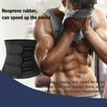 thumbnail image 3 of COMFREE Men Sauna Training Sweat Ab Belt Body Shaper Waist Trainer Corset Workout GYM for Weight Loss Tummy Fat Loss, 3 of 7