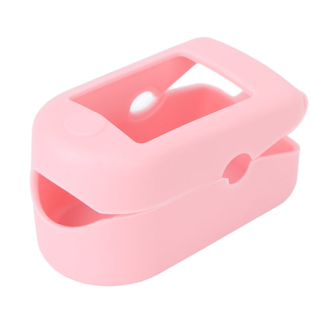 Estuche compacto y portátil para oxímetro rosa: Protección suave, cómoda y confiable para uso doméstico y exterior.
