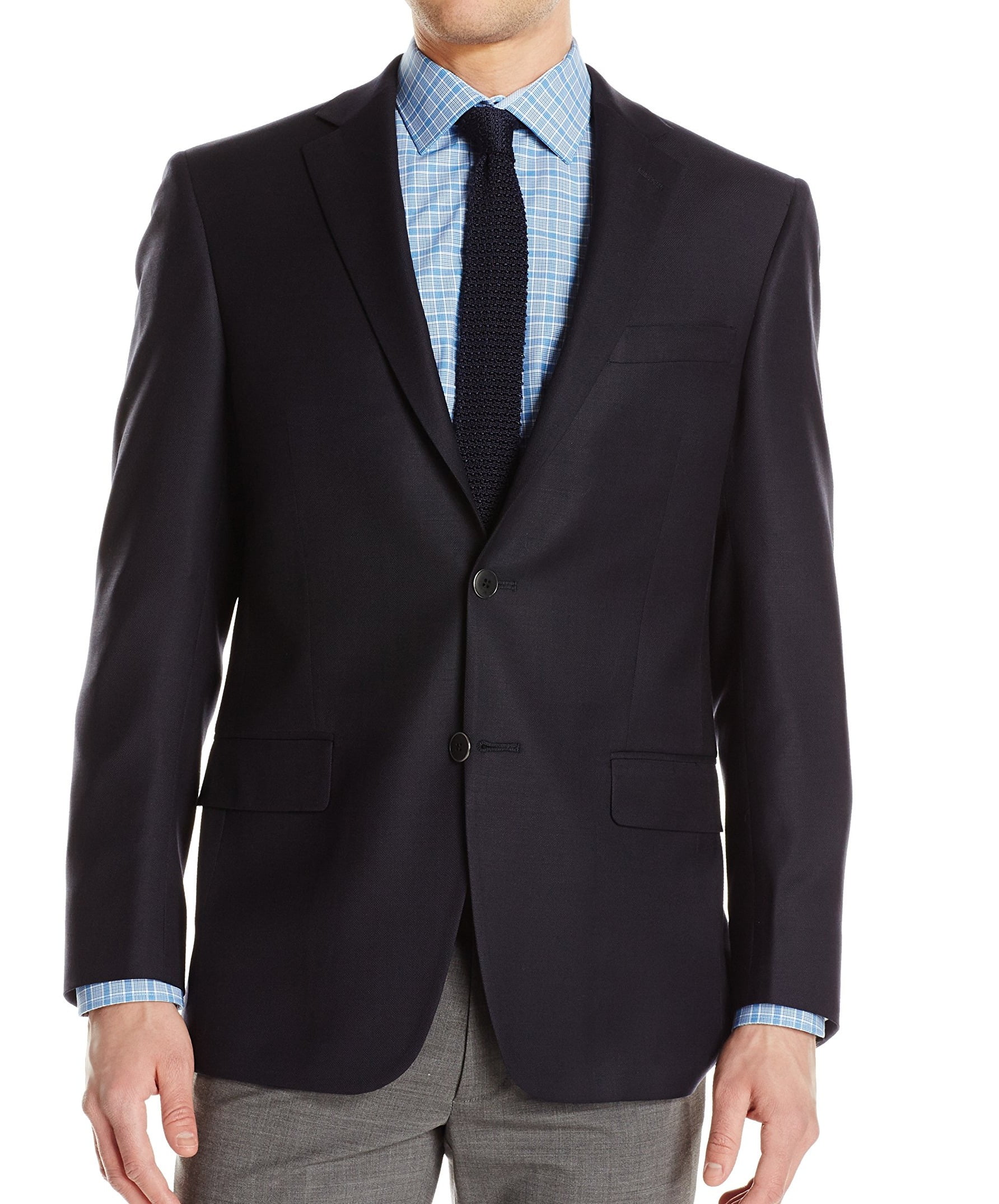 Hart Schaffner Marx - Mens Suit Jacket Navy Wool Side Vent 50 - Walmart ...