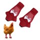 thumbnail image 1 of Uxcell 1-Par de Zapatos para Pollos, Botas Antideslizantes de Malla para Pies de Gallinas/Gallo Uso Interior Exterior [Rojo, Tamaño M], 1 of 6