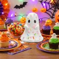 thumbnail image 6 of Lypsnake Sprinkle Ghost Resin Figurine, Kawaii Candy Sprinkles Heart Ghost Statue, Pastel Sweet Spooky Tabletop Ornament for Tiered Tray Shelf Halloween Home Decor, 6 of 7