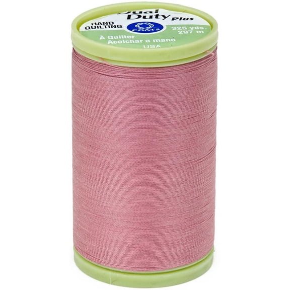 Coats Dual Duty Plus Hand Quilting Thread 325yd-Almond Pink